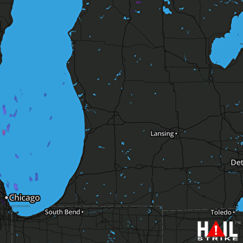 Hail Map Burlington, WI 11-10-2020