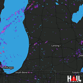 Hail Map Milwaukee, WI 08-03-2017