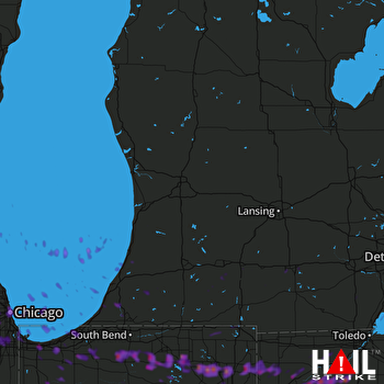 Hail Map Cicero, IL 05-15-2018