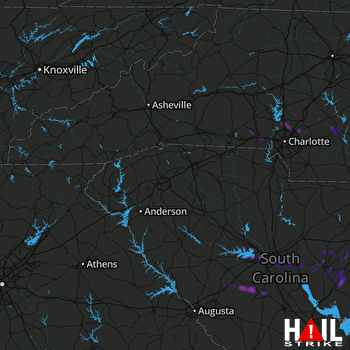 Hail Map Lexington, SC 05-29-2017