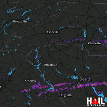 Hail Map Sumter, SC 05-30-2017