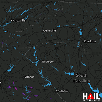 Hail Map Conyers, GA 06-08-2018
