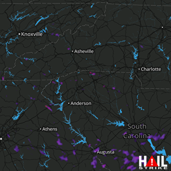Hail Map Augusta, GA 06-24-2018