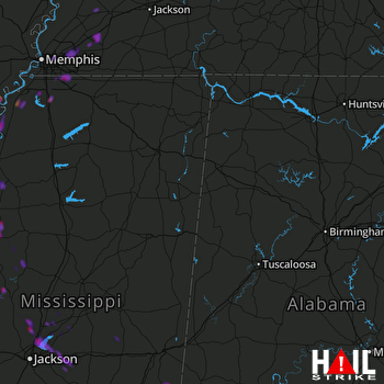 Hail Map Madison, MS 09-19-2019