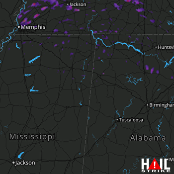 Hail Map Columbia, TN 05-28-2017
