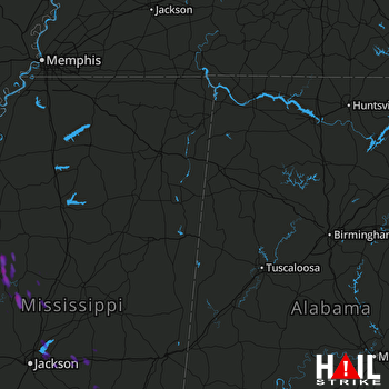 Hail Map Belzoni, MS 06-17-2017