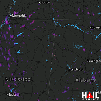 Hail Map Madison, MS 05-20-2018