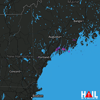 Hail Map Brunswick, ME 09-06-2018