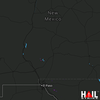 Hail Map HOLLOMAN AFB 07-15-2020