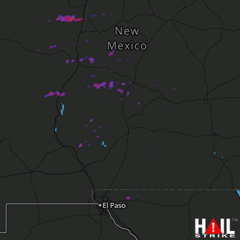 Hail Map Belen, NM 10-06-2017