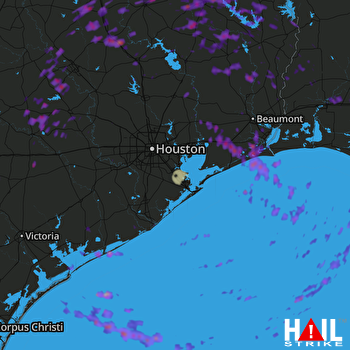 Hail Map Liberty, TX 05-04-2017