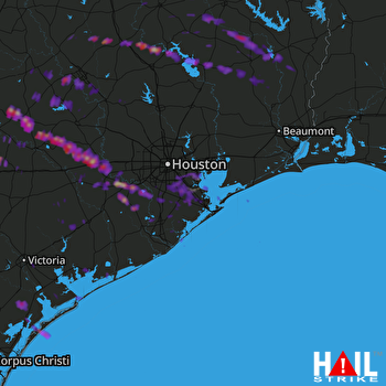 Hail Map Richmond, TX 05-24-2017