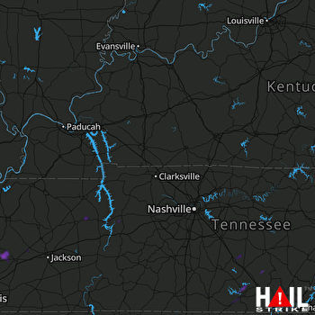 Hail Map FORT CAMPBELL 08-17-2018