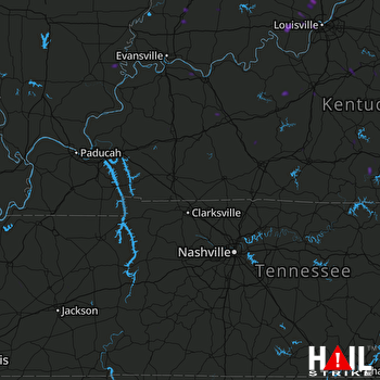 Hail Map Highland, IN 08-31-2018