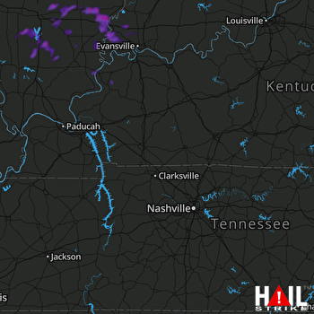 Hail Map Benton, IL 08-18-2019