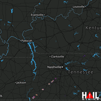 Hail Map FORT CAMPBELL 01-14-2020