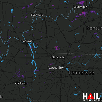 Hail Map Cape Girardeau, MO 10-23-2020