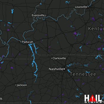 Hail Map Allardt, TN 06-21-2021