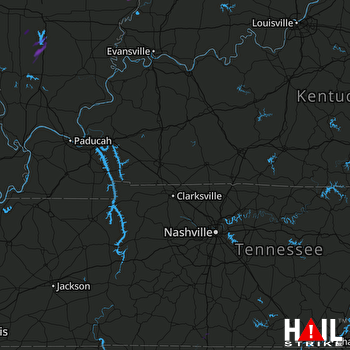 Hail Map Benton, IL 05-18-2017