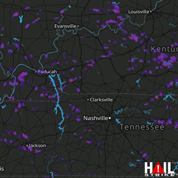 Hail Map Huntsville, AL 05-28-2017