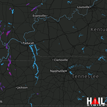 Hail Map Cape Girardeau, MO 06-16-2017