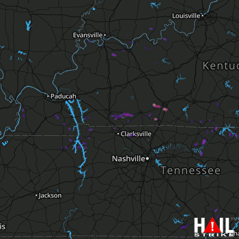 Hail Map Franklin, KY 07-01-2017