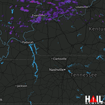 Hail Map Newburgh, IN 07-23-2017
