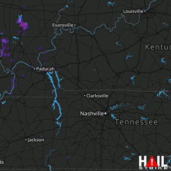 Hail Map West Frankfort, IL 11-03-2017