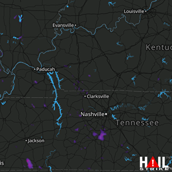 Hail Map Spring Hill, TN 06-28-2018