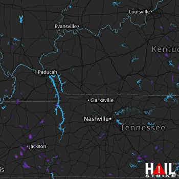 Hail Map Medina, TN 07-05-2018