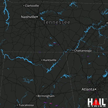 Hail Map Childersburg, AL 03-25-2019