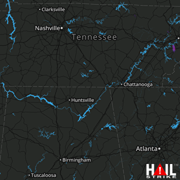 Hail Map Maryville, TN 05-18-2019