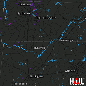 Hail Map Murfreesboro, TN 06-27-2019
