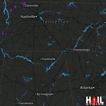Hail Map Parsons, TN 08-20-2019