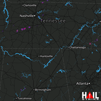 Hail Map Spring Hill, TN 01-26-2021