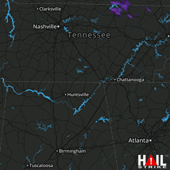 Hail Map Byrdstown, TN 07-30-2021