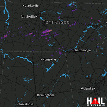 Hail Map Columbia, TN 04-21-2017