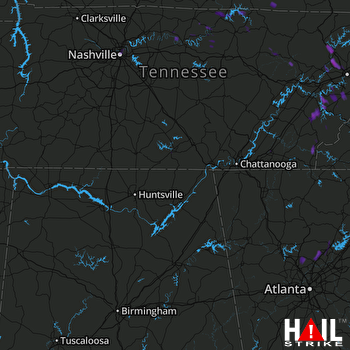 Hail Map Madisonville, TN 06-14-2017