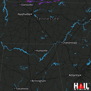 Hail Map Adairville, KY 08-06-2017