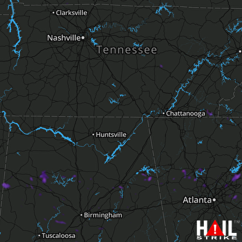 Hail Map Acworth, GA 06-17-2018