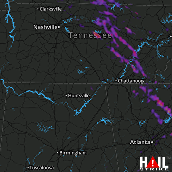 Hail Map Lawrenceville, GA 07-21-2018