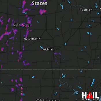 Hail Map Pratt, KS 09-02-2018