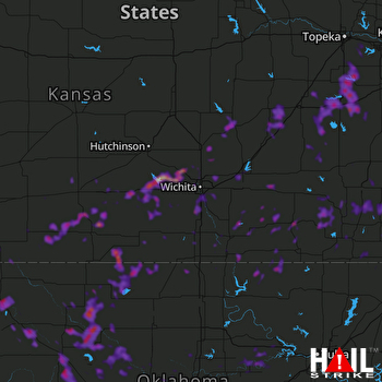 Hail Map Edmond, OK 06-16-2019