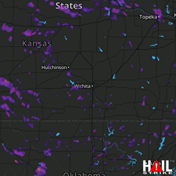 Hail Map Topeka, KS 08-30-2019