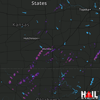 Hail Map Wellington, KS 10-10-2019