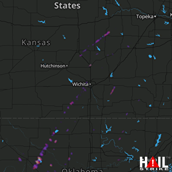 Hail Map Newton, KS 01-10-2020