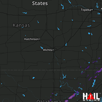 Hail Map Cushing, OK 03-28-2020
