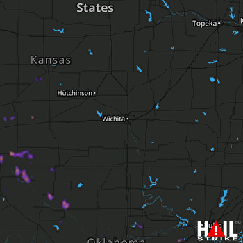 Hail Map Ashland, KS 05-08-2020