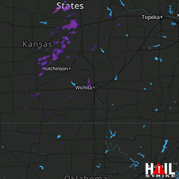 Hail Map Rose Hill, KS 06-19-2020