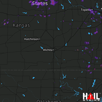 Hail Map Salina, KS 06-27-2020